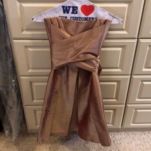 Beautiful gold colored cocktail dress.